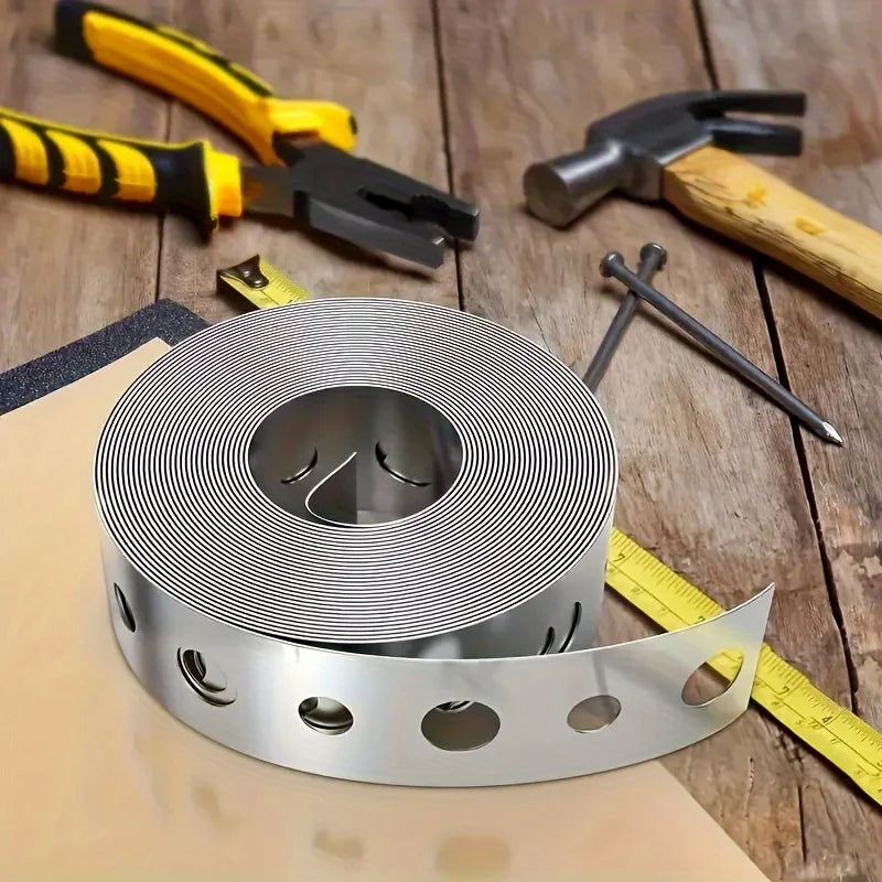 Galvanized Steel Pre-Punched Multi-Slot Pipe Strap Tape Roll Pipe Strap Tape Qme