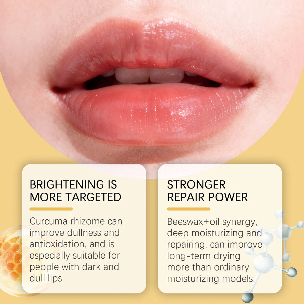 Turmeric Lemon Lip Balm – Moisturizing Nourishing Lip Care Stick Lip Balm Qst