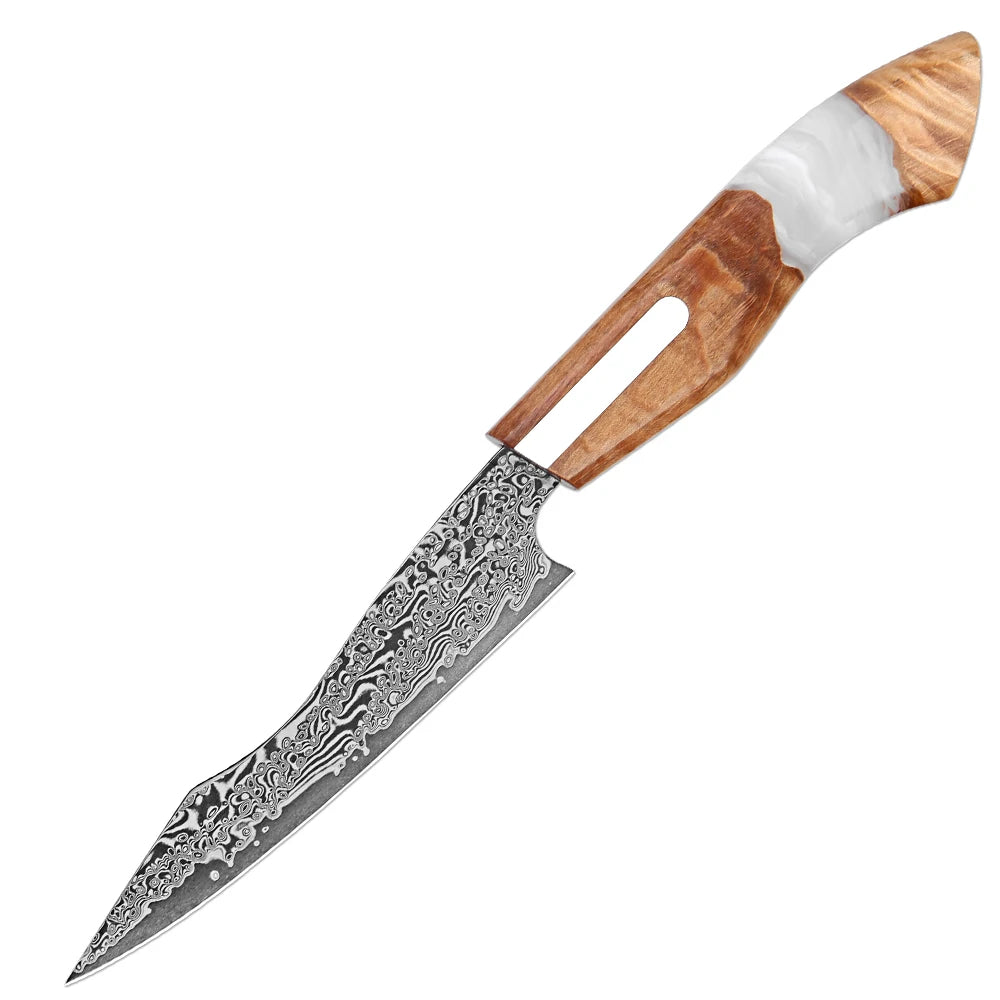 Xituo Damascus Steel Kitchen Knife Set – 1-5 Piece Chef Set Kitchen Knife Set Qst Utility Knife