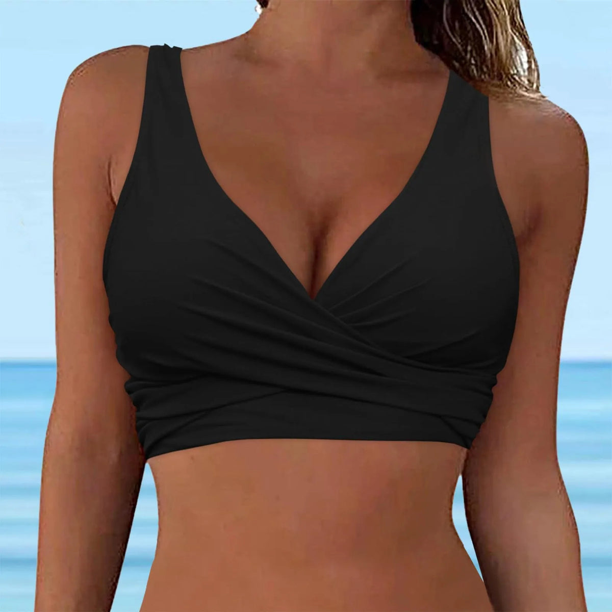 Women's Backless Cross Tie Bra – Swimwear & Fashion Top Backless Tie Bralette Qme