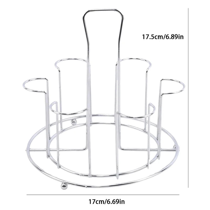 Metal Glass Cup Drain & Storage Rack – Kitchen Organizer Cup Storage Rack Qst
