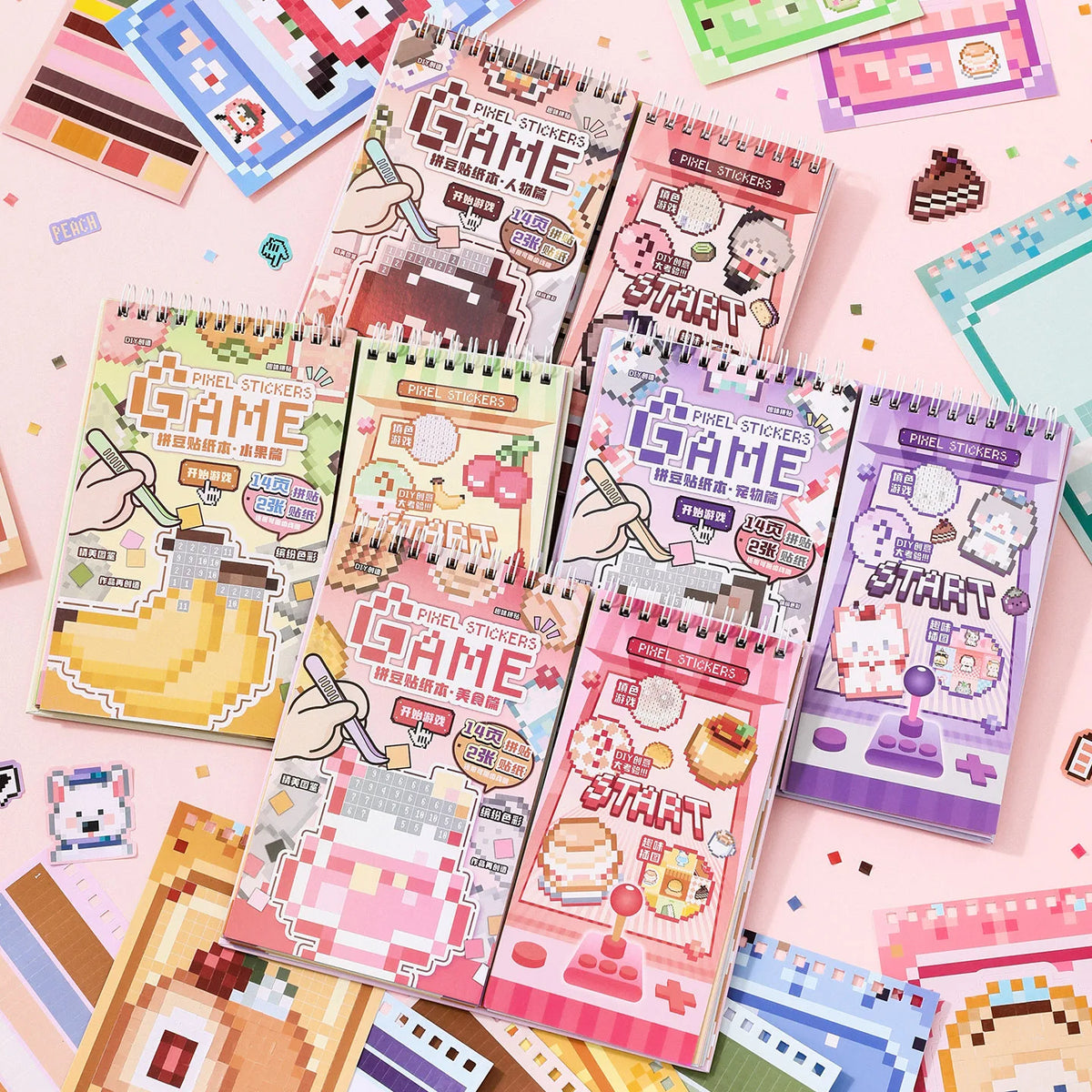 Cute Bean Die Cut Sticker Book – Puzzle Series DIY Collage Die Cut Sticker Book Qme