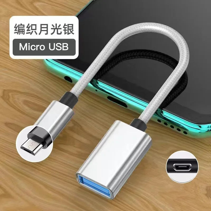 USB-C OTG Adapter for Samsung S20, Xiaomi & Huawei | Qme USB-C OTG Adapter Qme micro silvery 2.0