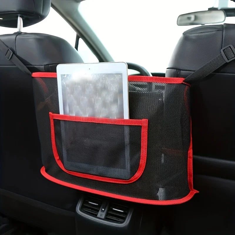 Large Capacity Car Seat Net Pocket Organizer | Qme Car Seat Organizer Qme