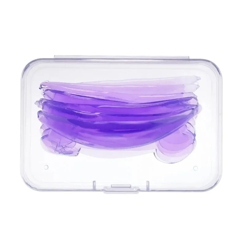 3D Silicone Eyelash Lifting Lamination Pads | 4 Pairs Reusable Eyelash Lift Pads Qme Purple CN