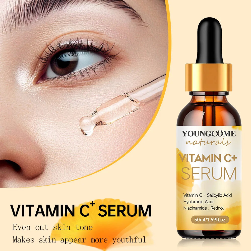 YOUNGCOME Vitamin C Skincare Set – Brighten, Firm & Hydrate Vitamin C Skincare Set Qst