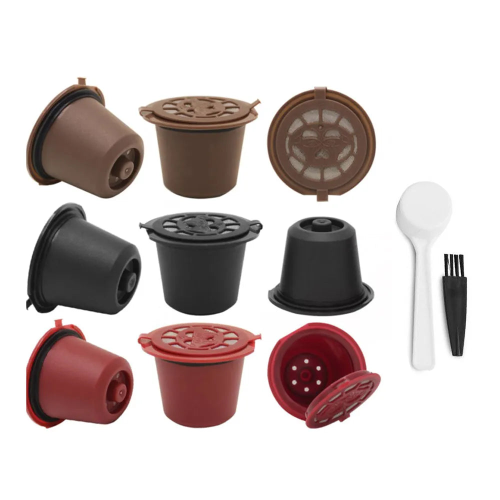 Reusable Nespresso Capsule with Stainless Steel Filter Mesh Refillable Coffee Capsule Qst 9pods REBLBR