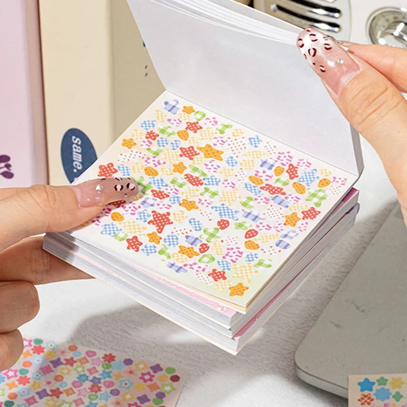 Pentagram Mini Die-Cut Sticker Book 24 Sheets – DIY Craft Die-Cut Sticker Book Qme