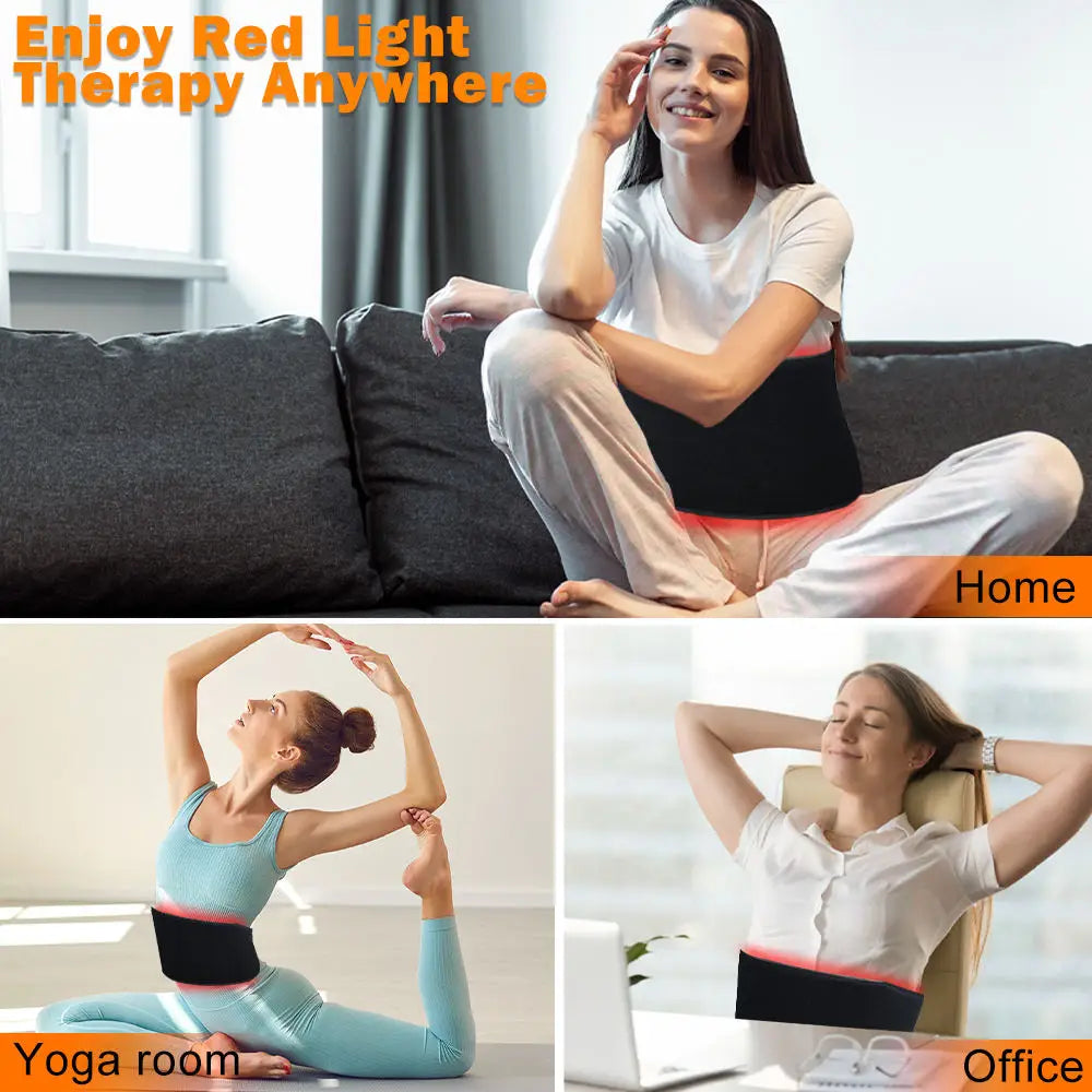Red Light Therapy Belt 660nm 850nm Infrared Wrap | ZONGKUNG Red Light Therapy Belt Qst