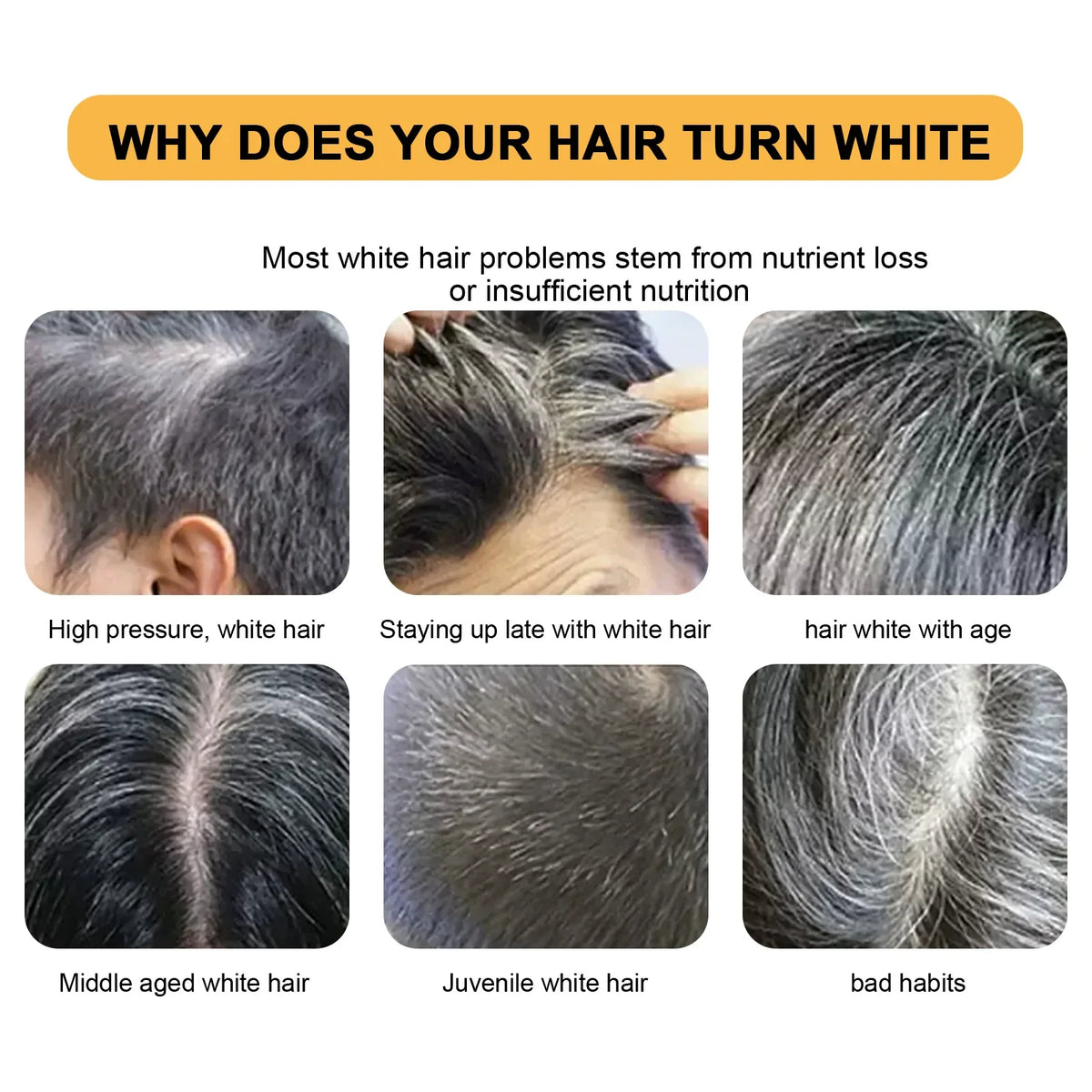EELHOE Hair Darkening Shampoo Bar – Gray & White Hair Coverage Hair Darkening Shampoo Bar Qst