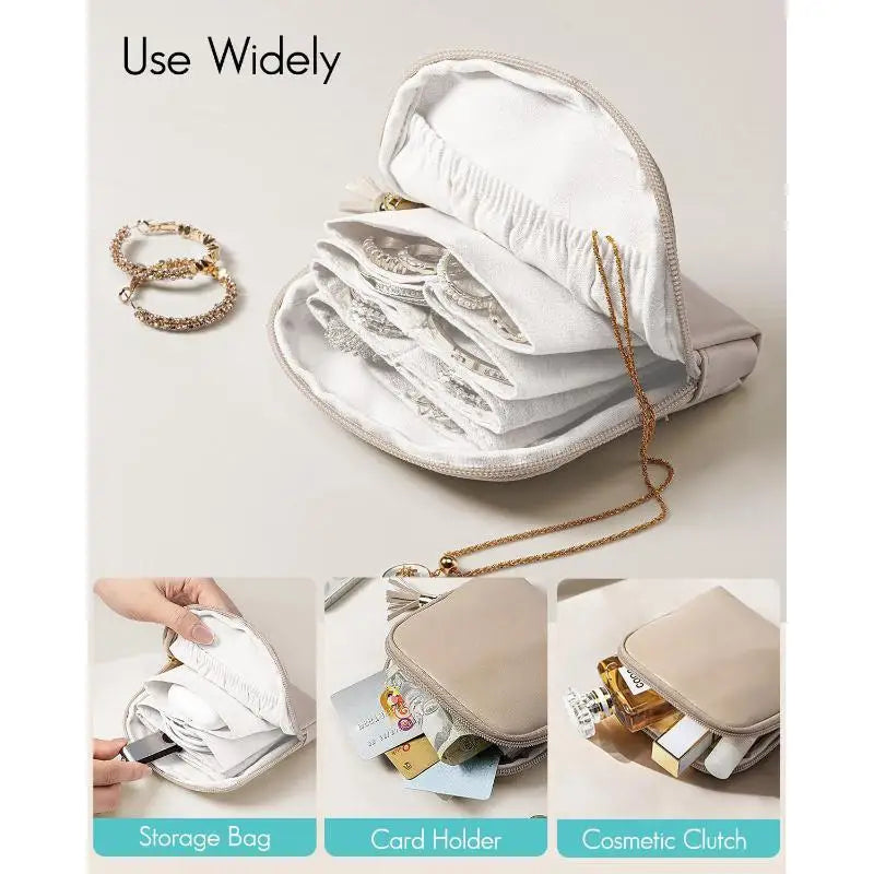 Tassel PU Leather Jewelry Organizer Bag | Earrings & Bracelets Jewelry Organizer Bag Qme