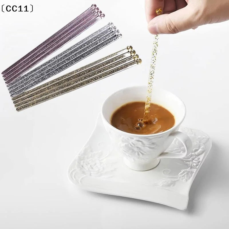 Transparent Plastic Cocktail Muddler & Drink Stirring Sticks Cocktail Stirring Sticks Qme