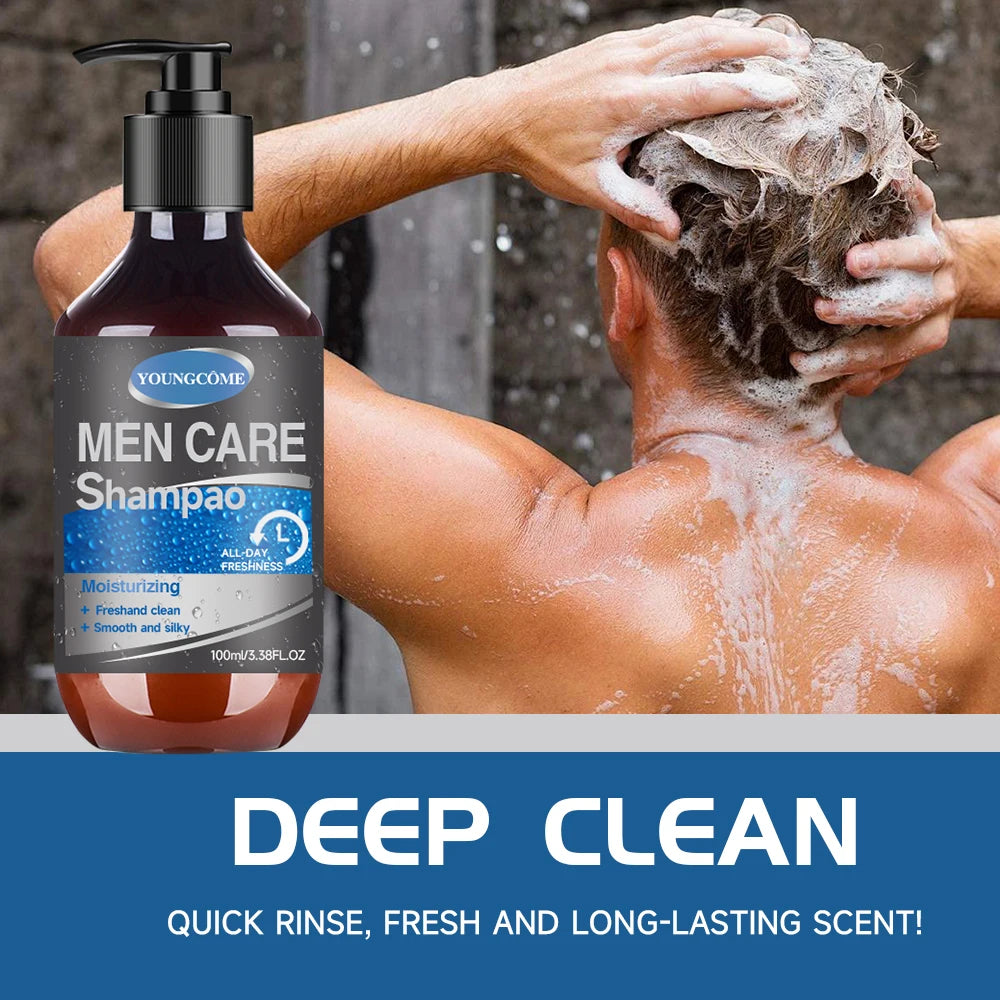 YOUNGCOME Men's Botanical Shampoo – Dandruff & Hair Fall Control Men's Hair Shampoo Qst
