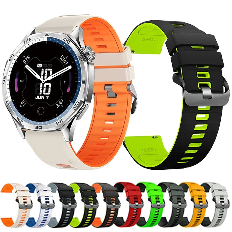 Silicone Sport Band for Huawei Watch GT6 – 22mm, 10 Colors Silicone Watch Band Qme