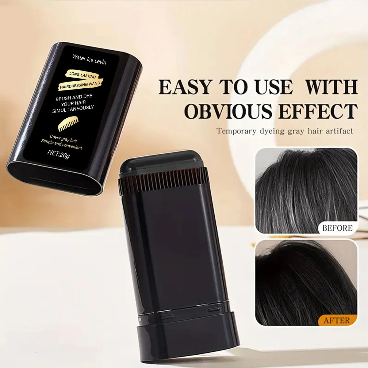 Qme Black Hair Coloring Cream – Washable, Long-Lasting Hair Color Cream Qme