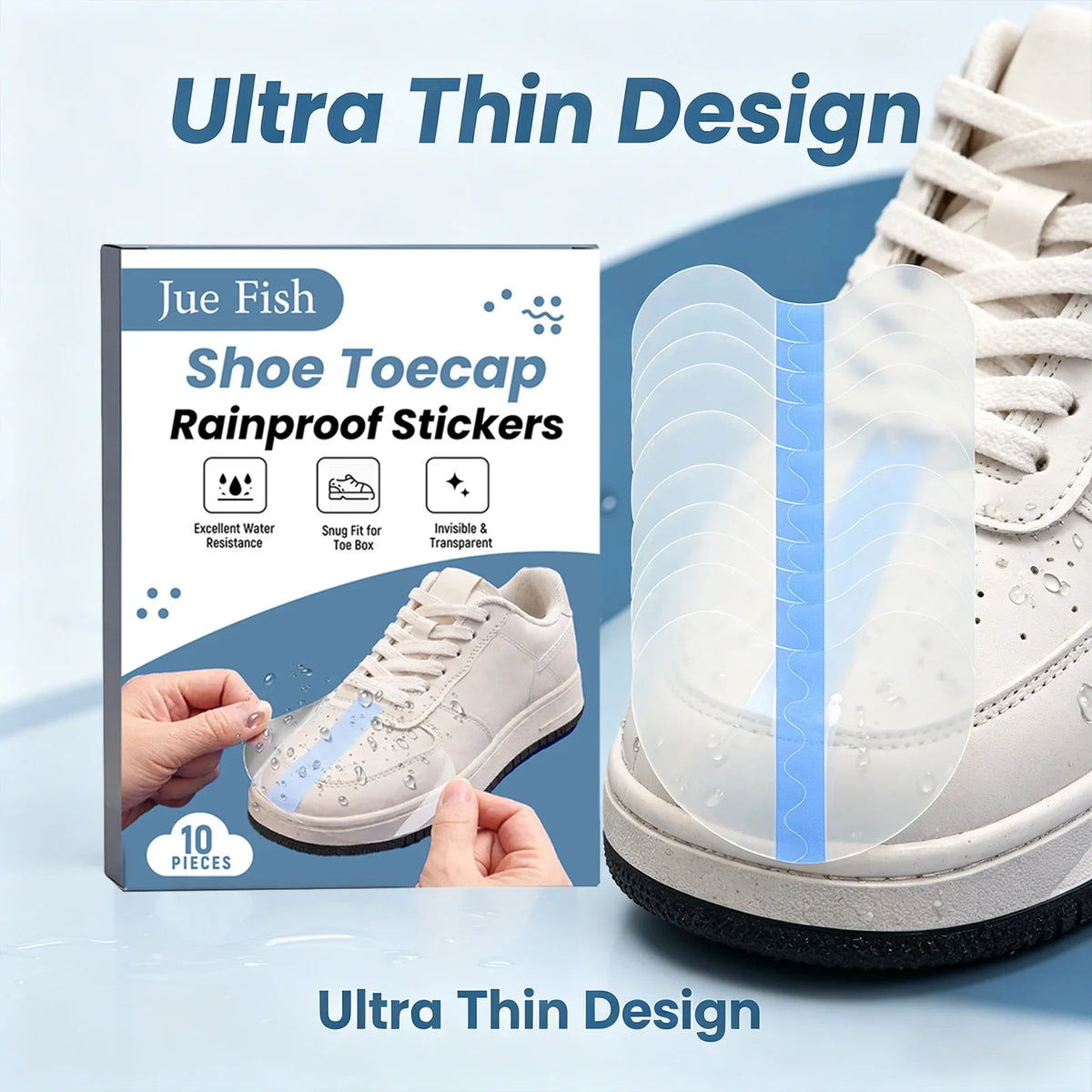 Waterproof Shoe Toe Cap Protector Sticker | Anti-Scratch Guard Shoe Toe Protector Qme