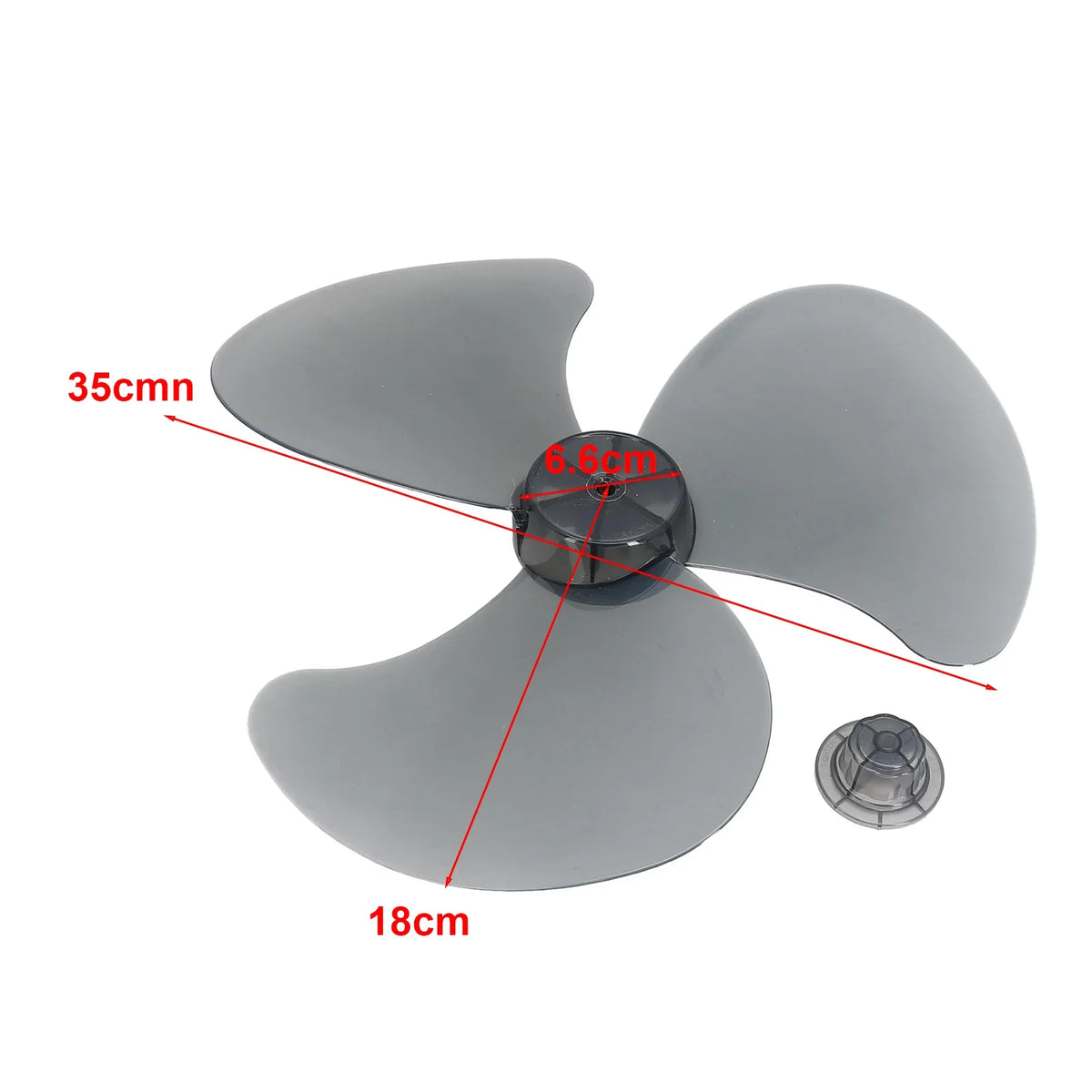 16-Inch 3-Blade Plastic Replacement Fan Blade for Midea Fans Fan Blade Replacement Qme