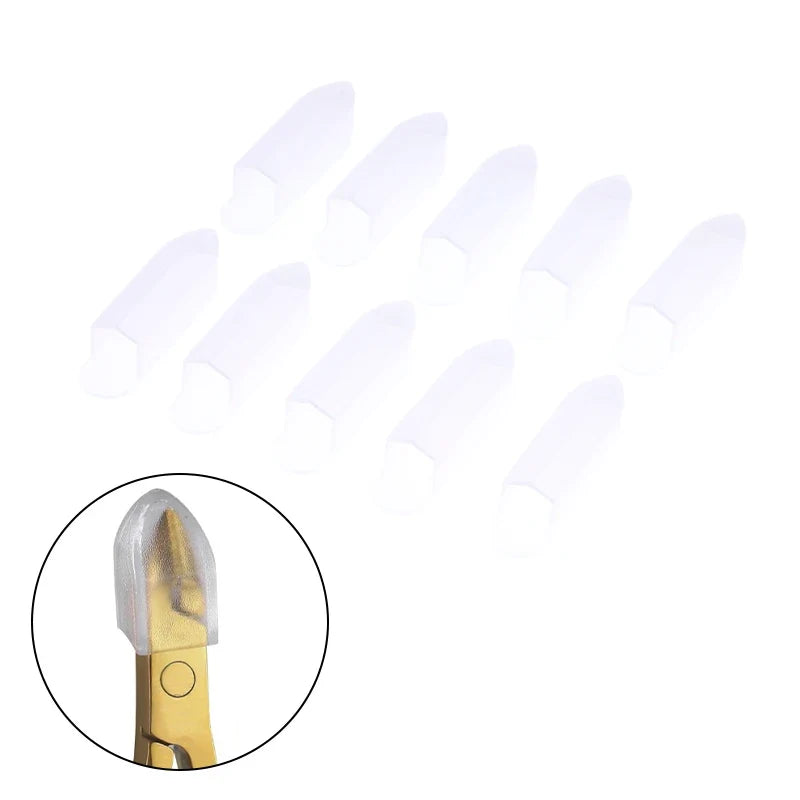 Clear Protective Caps for Nail Cuticle Scissors & Nippers Nail Tool Protector Qme