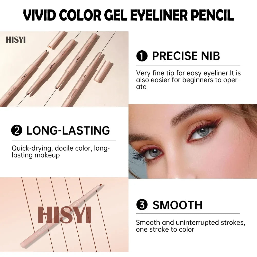 Waterproof Twist-Up Eyeliner Shadow Stick – Long-Wear Matte Eyeliner Shadow Stick Qme
