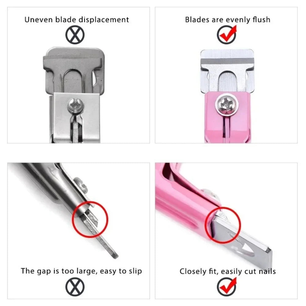 U-Shape False Nail Cutter – Stainless Steel Acrylic Tip Clipper Nail Tip Cutter Qme