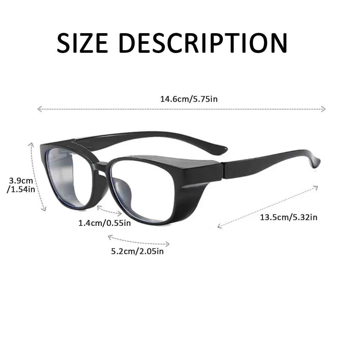VOPHA Anti-Pollen Safety Goggles – Anti-Fog UV Protection Safety Goggles Qst