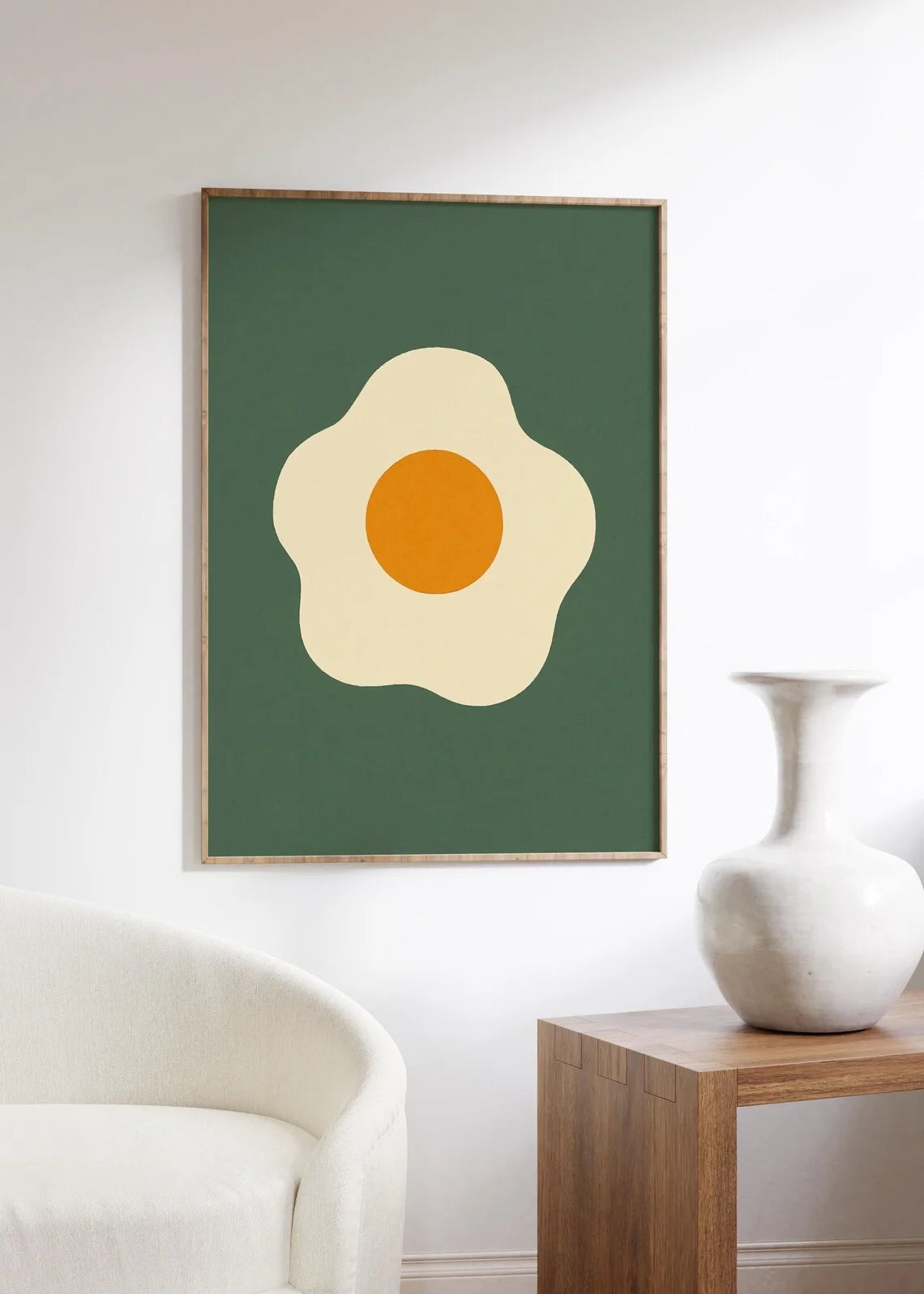 Sunny Side Up Egg Canvas Wall Art – Kitchen Home Decor Canvas Wall Art Qst