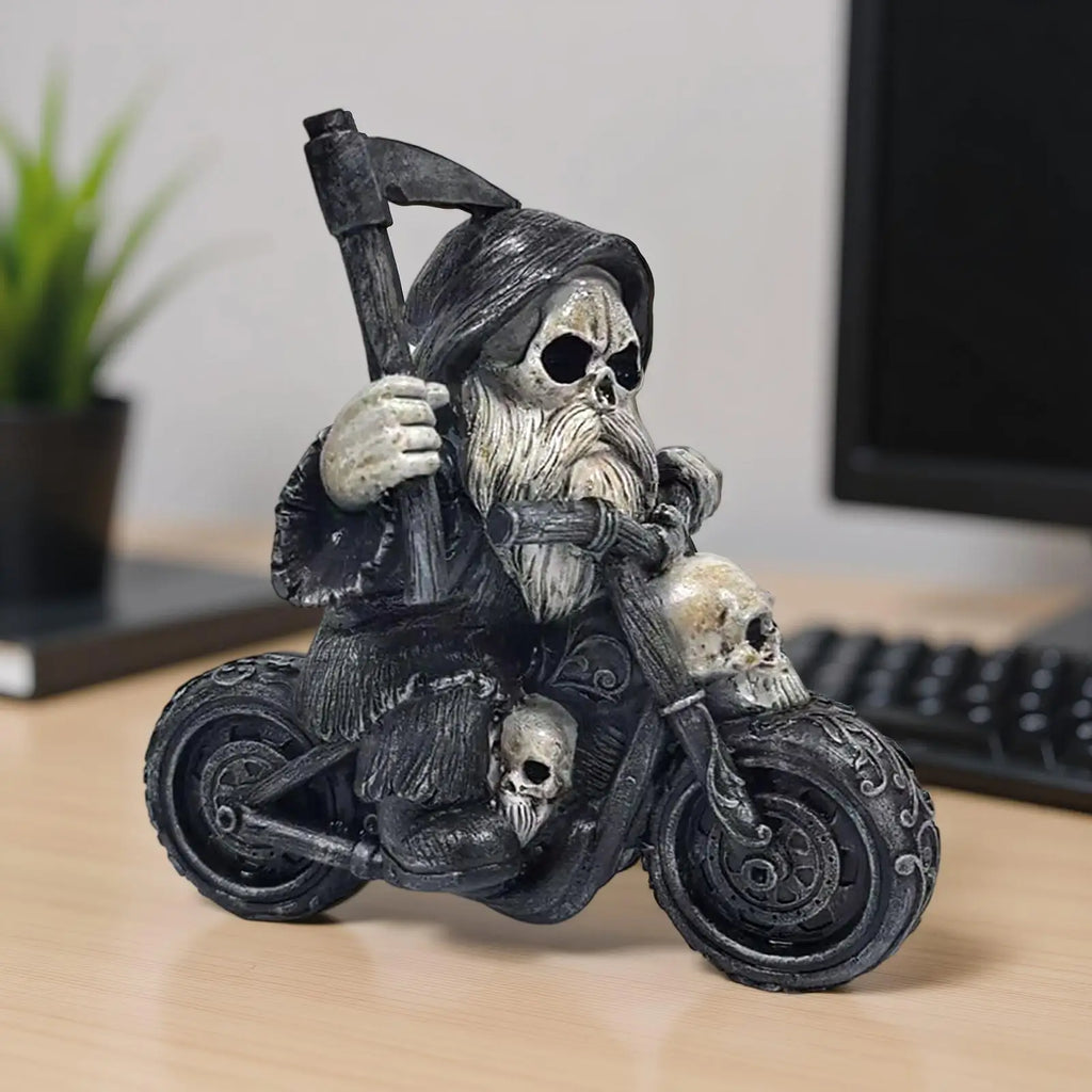 Halloween Grim Reaper Resin Statue Desk Figurine Decoration Decorative Figurine Qme