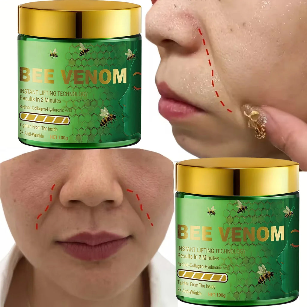 Bee Venom Instant Lifting Cream – Retinol & Collagen Anti-Wrinkle Face Cream Qme