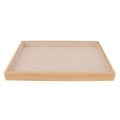 Elegant Wood Jewelry Tray Drawer Organizer | Multipurpose Jewelry Drawer Organizer Qme beige