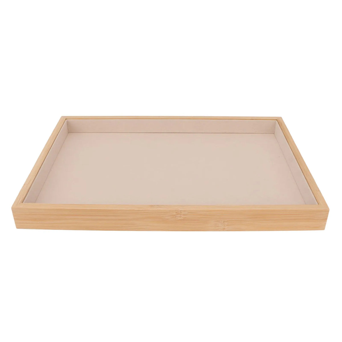 Elegant Wood Jewelry Tray Drawer Organizer | Multipurpose Jewelry Drawer Organizer Qme beige