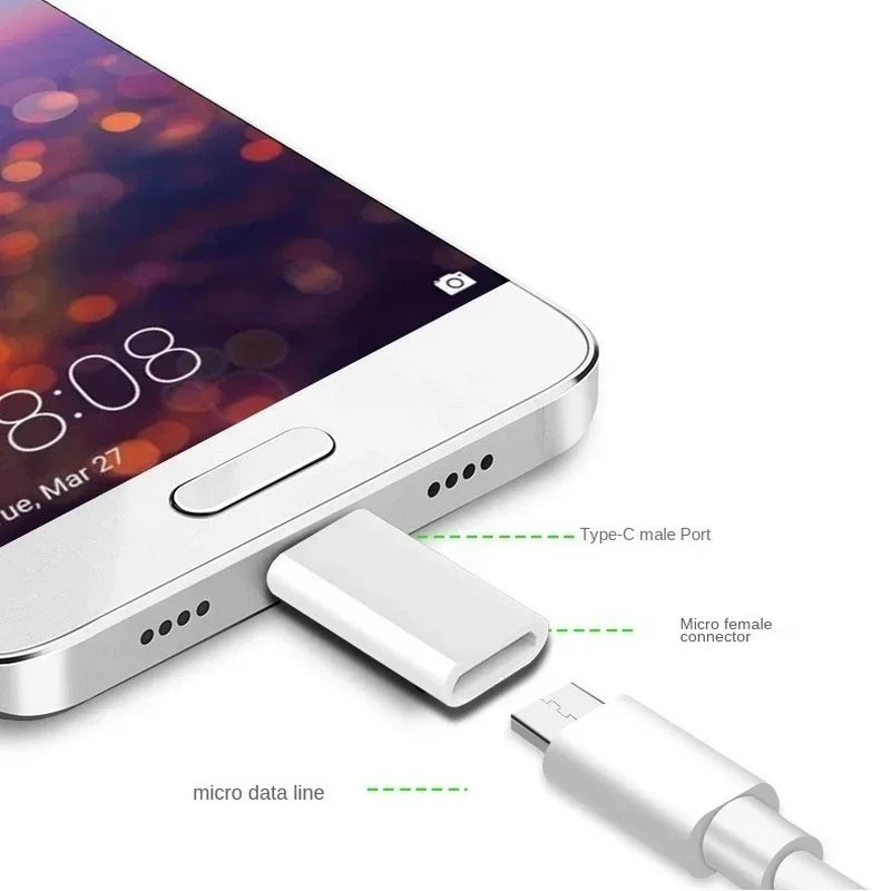 Micro USB to USB-C Adapter | USB 3.1 Type-C Converter 50pcs USB-C Adapter Qme