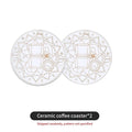 Bincoo Ceramic Coaster Set – Ins Style Heat Insulation Mat Ceramic Coaster Set Qst 2-(Random Pattern