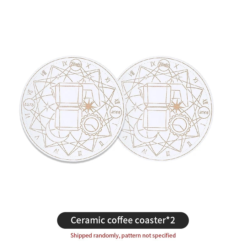 Bincoo Ceramic Coaster Set – Ins Style Heat Insulation Mat Ceramic Coaster Set Qst 2-(Random Pattern