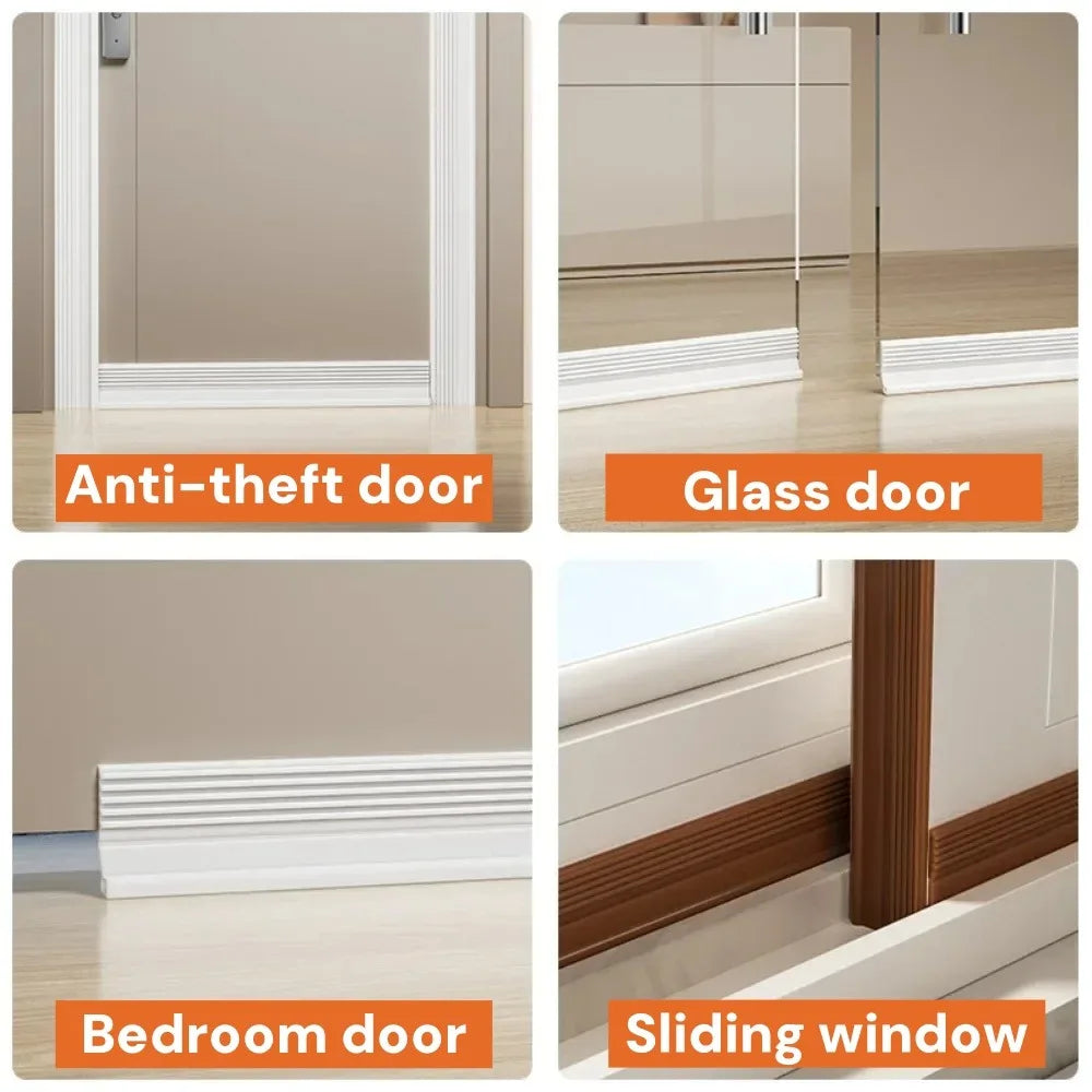 1M TPE Door Sealing Strip – Windproof, Soundproof & Waterproof Door Sealing Strip Qme