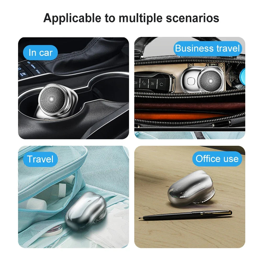 Men's Mini Portable Electric Shaver – USB Rechargeable Razor Portable Electric Shaver Qme