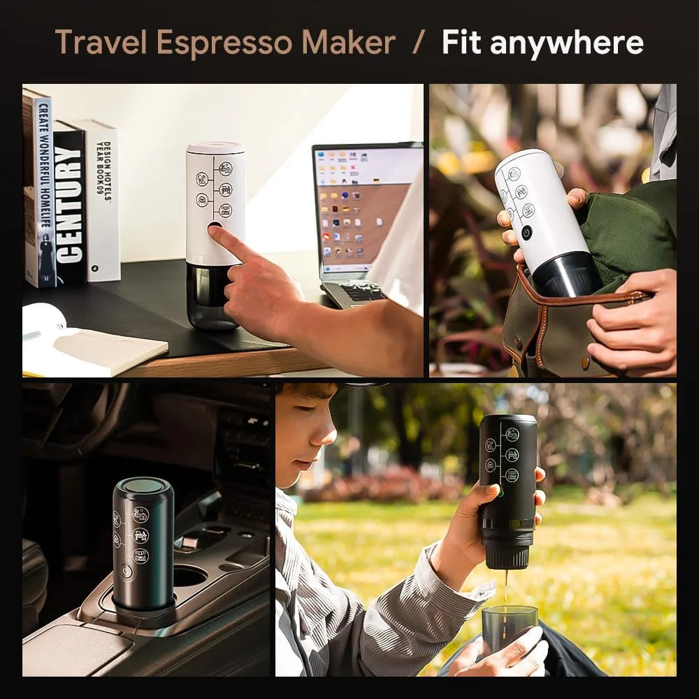RECAFIMIL 3-in-1 Portable Wireless Espresso Maker 17 Bar Portable Espresso Maker Qst