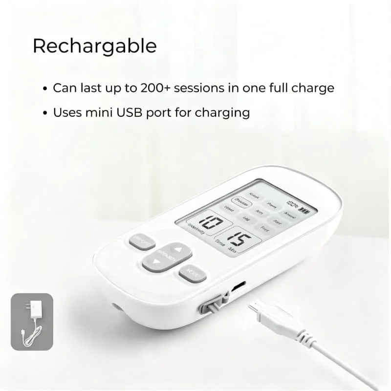VamsLuna EMS TENS Massager – Portable Electric Muscle Massager Electric Body Massager Qst