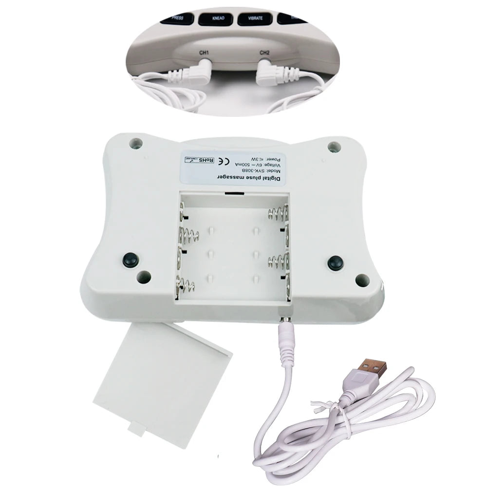 12-Mode EMS TENS Pulse Massager – Muscle Stimulator Device EMS TENS Massager Qst