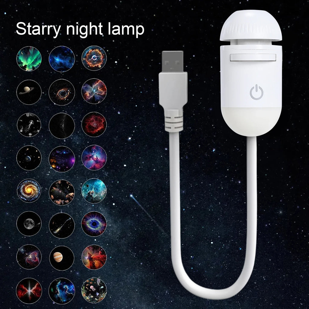 Mini Galaxy Star Projector – Nebula LED Night Light for Bedroom Star Projector Light Qme