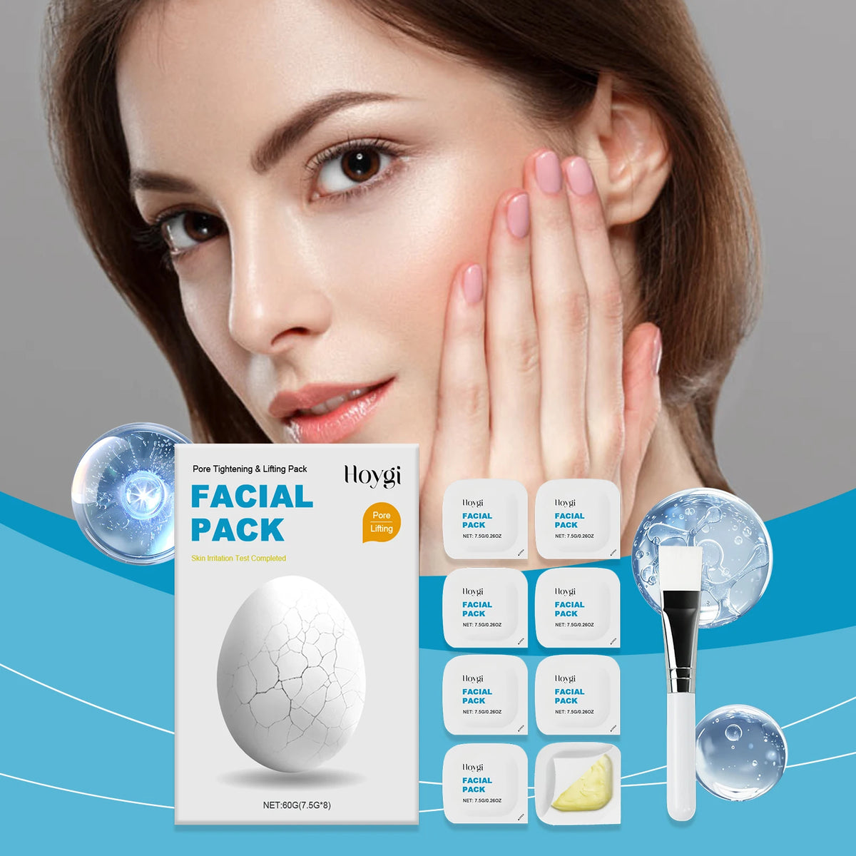 Hoygi Cleansing Smear Mask – Exfoliate, Hydrate & Brighten Skin Face Mask Treatment Qst