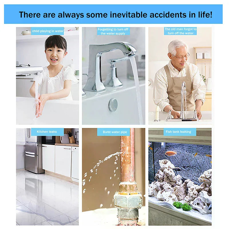 WiFi Water Leak Detector Sensor – Smart Home Flood Alert Water Leak Sensor Qme