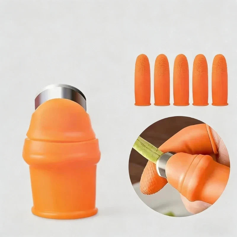 Stainless Steel Thumb Knife Finger Cots – Garden Picking Tool Garden Picking Tool Qme