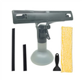 Window Cleaner Spray Bottle, Microfibre Mop & Scraper Set Window Cleaning Kit Qst As Shown