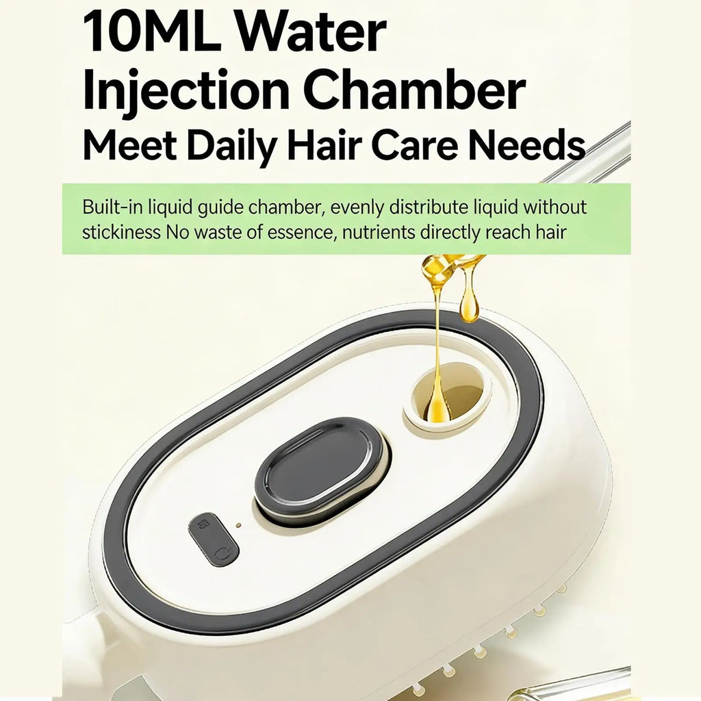 Rechargeable Steam Hair Brush – Detangling & Smoothing Comb Steam Hair Brush Qme