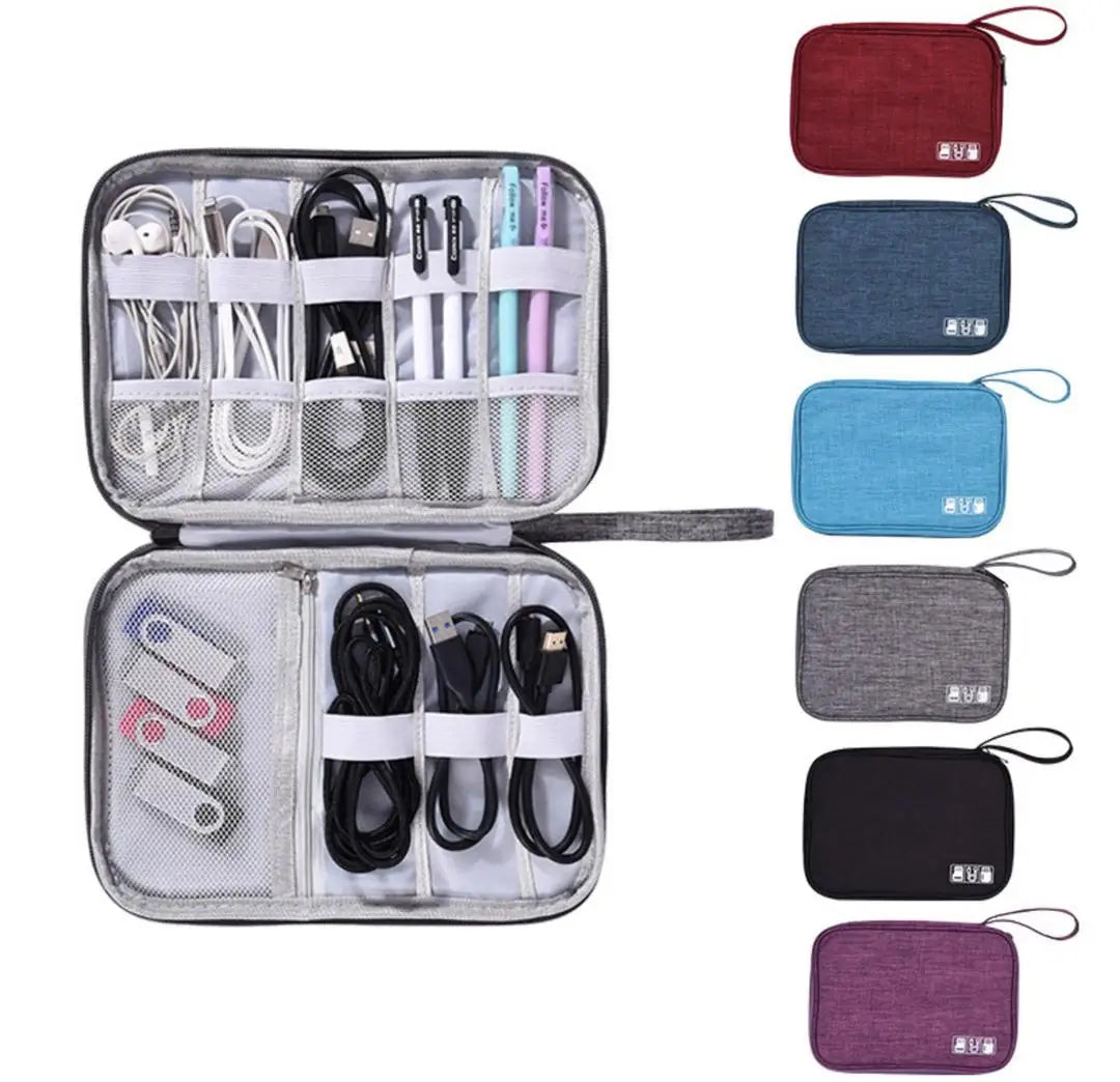 Waterproof Digital Cable Organizer Bag | Portable Storage Cable Organizer Bag Qme
