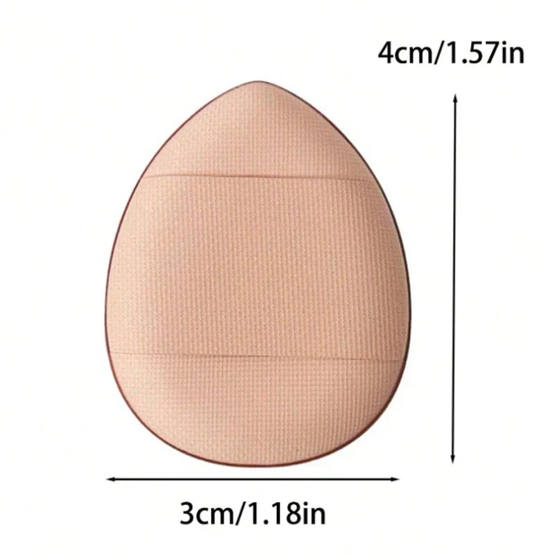 3-Pack Mini Triangular Makeup Sponges with Storage Box Makeup Sponge Set Qme