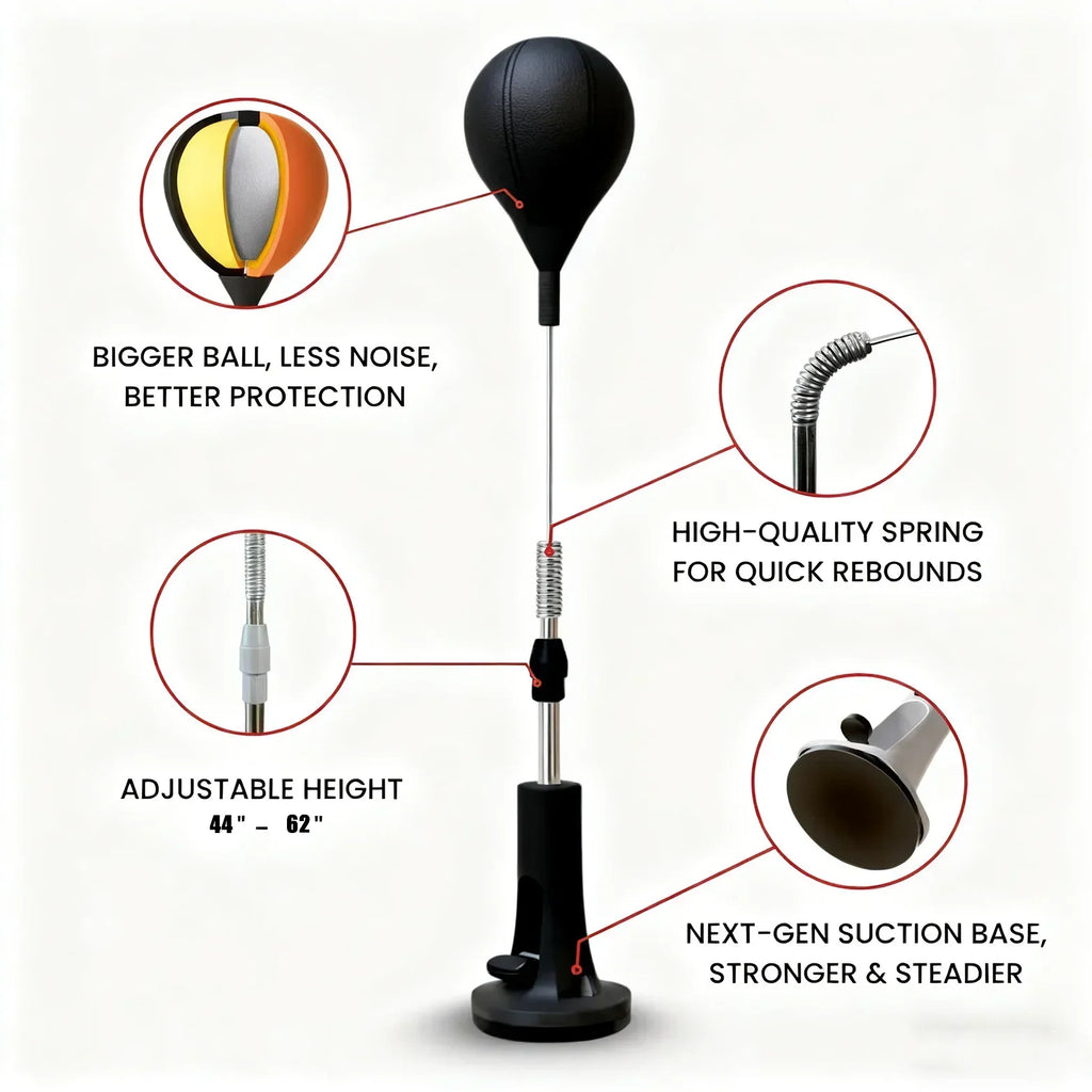 Cobra Reflex Punching Bag – Boxing Agility Training Equipment Reflex Punching Bag Qme