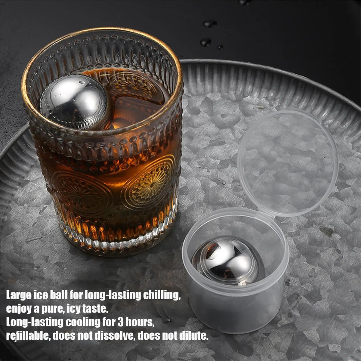 Reusable Stainless Steel Chilling Balls – No-Dilution Ice Chilling Balls Qme