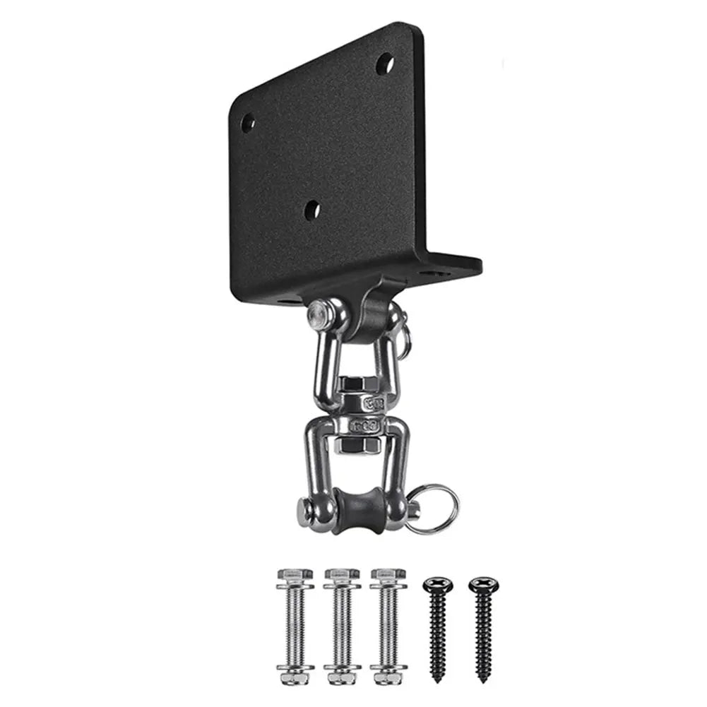 Punching Bag Ceiling Mount – 360° Swivel Heavy Bag Hanger Heavy Bag Ceiling Mount Qme Black