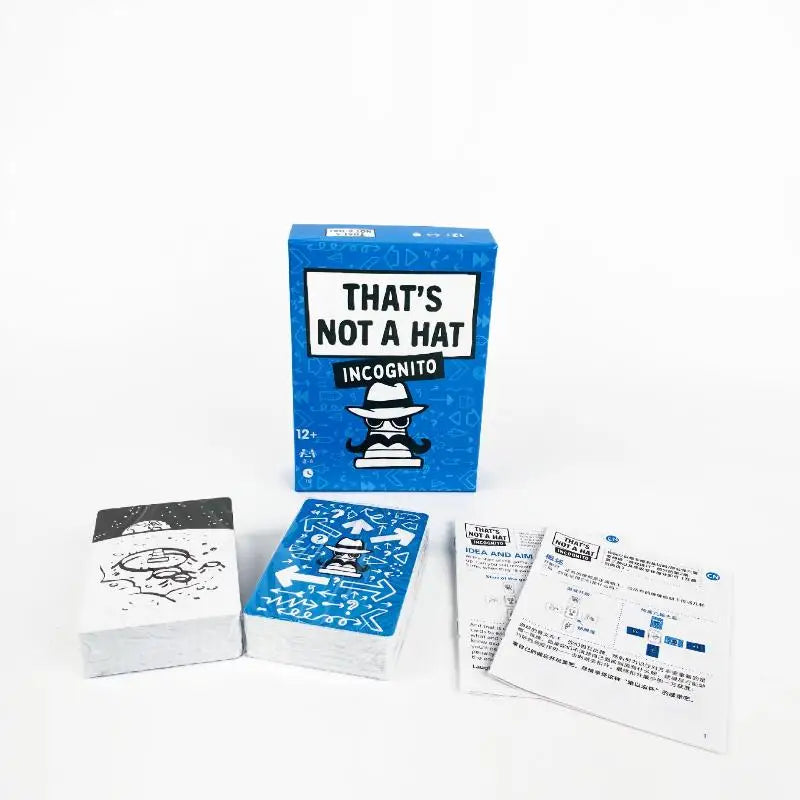 That's Not a Hat Happy Party Board Game – 3–8 Players Party Card Game Qme